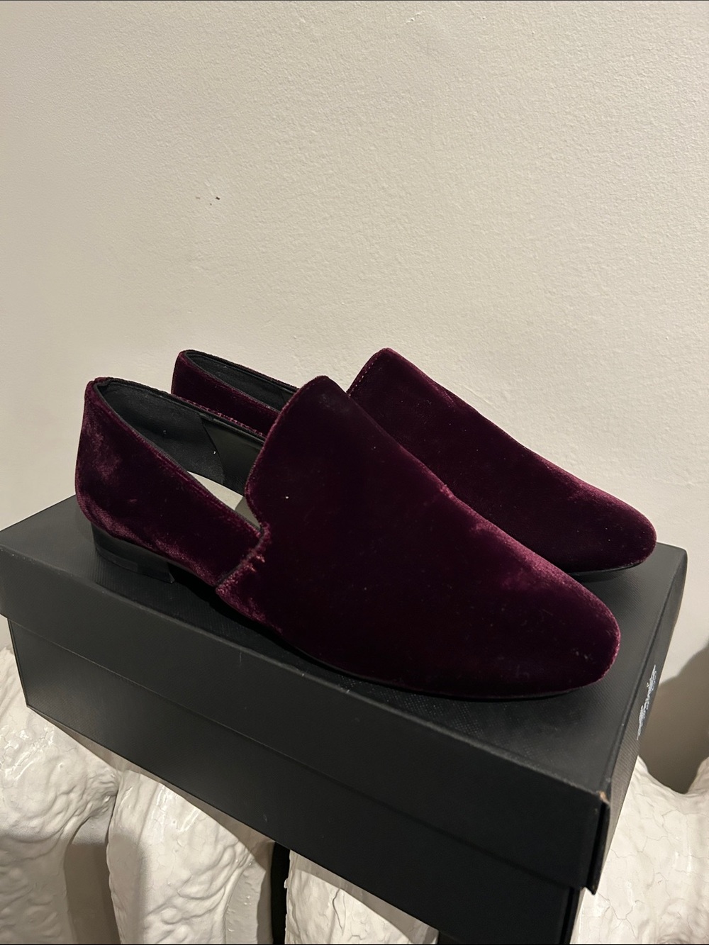 1State velvet loafers